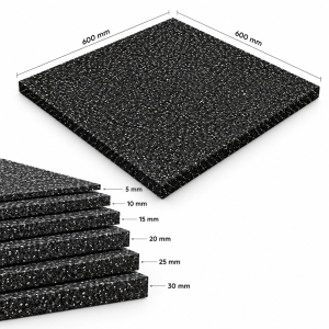 Rubber Flooring Tile 600 × 600 mm/1 m²