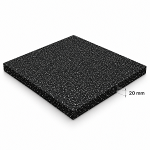 Rubber Flooring Tile 600 × 600 mm/1 m²